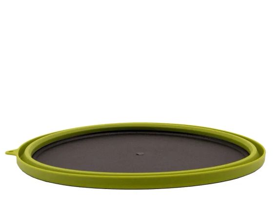 Тарелка TRAMP силиконовая с пластиковым дном 1070 мл зеленая (TRC-124-olive) | Зображення 1