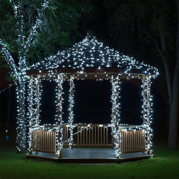 Світлодіодна новорічна гірлянда вулична із сонячною батареєю