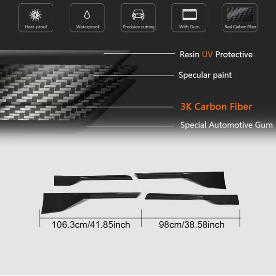 Боковые пороги (Карбон) для McLaren 540C/570S 2015-2020 гг | Зображення 5