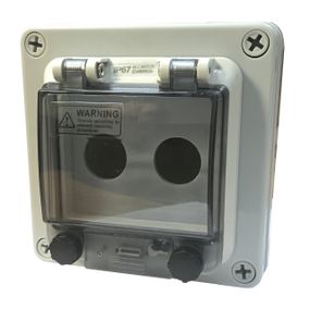 Корпус КП102 PRO IP65 для кнопок 2 место с прозрачной крышкой Ny95505368