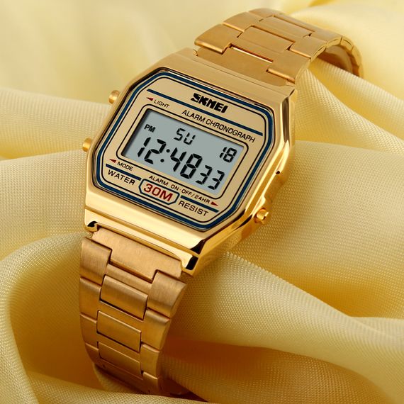 Наручний годинник Skmei 1123GD Gold | Зображення 1