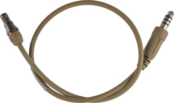 Адаптер-кабель Ops-Core AMP U174 Downlead Mono Binaural 21. Tan