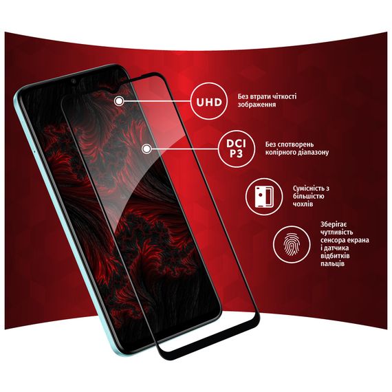 Скло захисне Intaleo Full Glue Tecno Spark Go 2023 (1283126564840) | Зображення 3