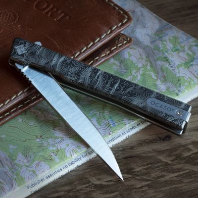 Нож Ocaso Solstice, Engraved titanium, Topo Pattern, Satin (10ETS) | Зображення 7