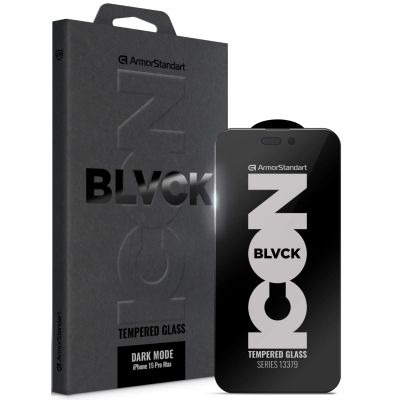 Стекло защитное Armorstandart Dark Mode Apple iPhone 15 Pro Max (ARM85818)