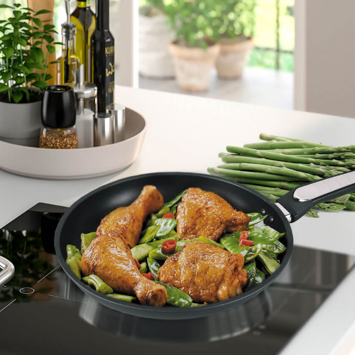 Сковорідка d22см скляна кришка а/п Quan Tanium MR-1207-22 Maestro | Зображення 5