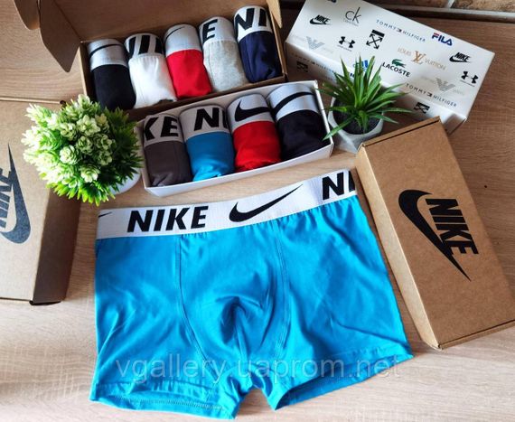Комплект трусів Nike, подарунковий набір боксерів Найк у коробці на 2-5 штук, труси Найк для справжніх чоловіків 2, з коробкою, L