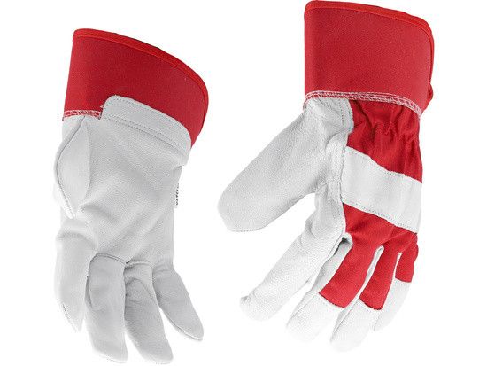 Рукавиці робочі бавовна козяча шкіра розмір 10 YATO YT-746403