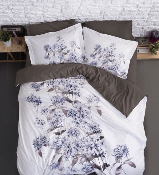 Постільна білизна First Choice 3D Satin 200×220 Luanda Brown