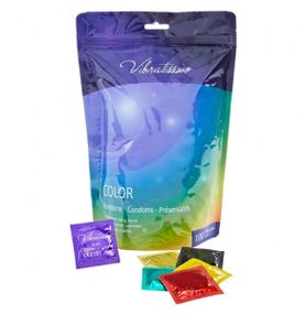 Презервативи - Vibratissimo Color, 100 шт. Sex Aura