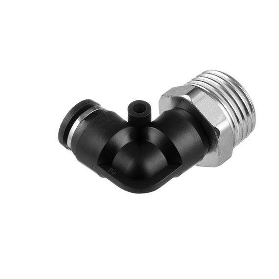 Цангове з'єднання L-подібне для поліуретанових та ін. шлангів 6 мм, 1/2" зовн. різьба INTERTOOL PT-2341 | Зображення 1