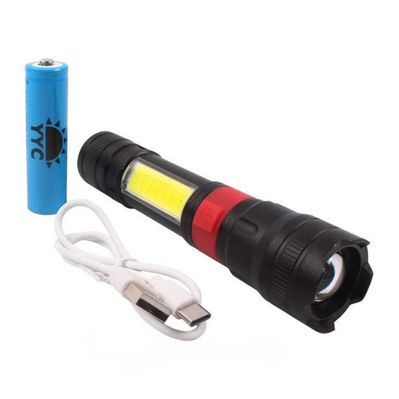 Ліхтар ручний акумуляторний PL-826-P70-COB(white+red) | Зображення 3