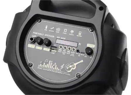 Портативная колонка бумбокс XPRO RX-8228 чемодан  30Вт, USB, SD, FM радио, Bluetooth, 1 микрофон, ДУ (MER-15715) | Зображення 3