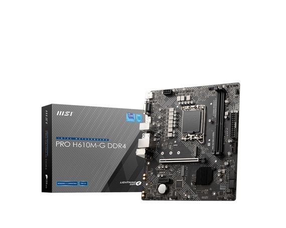 Материнcька плата MSI PRO H610M-G DDR4 s1700 H610 2xDDR4 M.2 HDMI DP D-Sub mATX 911-7D46-221 | Зображення 4