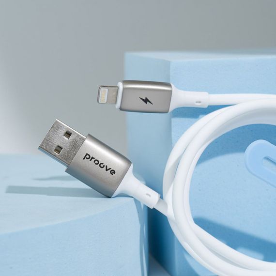 Кабель Proove Flex Type-C to Lightning 27W (1m), Белый, 1.0 м | Зображення 7