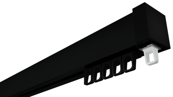 Карниз для штор стельовий Arin Чорний посилений 400 див.