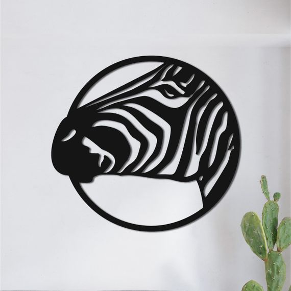 Панно декоративне картина на стіну Зебра LED 16 кольорів телефон 400х375 acr-p000115