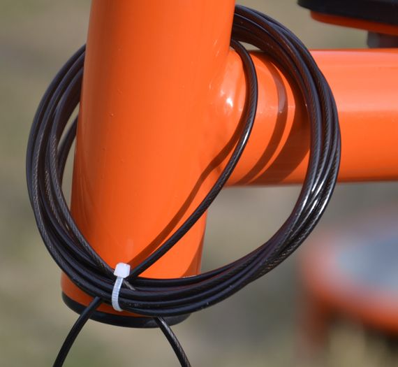 Скакалка швидкісна на підшипниках Паверплей 4208 Fitness Jump Rope Чорна (3m.) | Зображення 9
