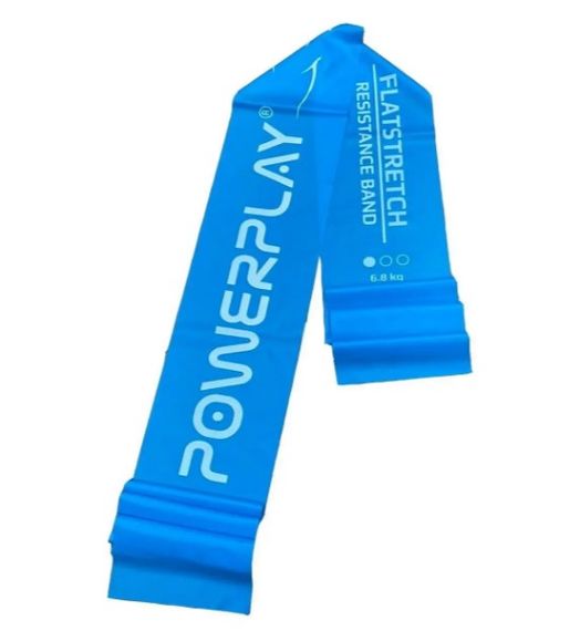 Стрічка-еспандер для фітнесу та реабілітації PowerPlay 4112 0.4мм MediBand Light Синя (6.8 кг) (PP_4112_Blue_Light) | Зображення 1