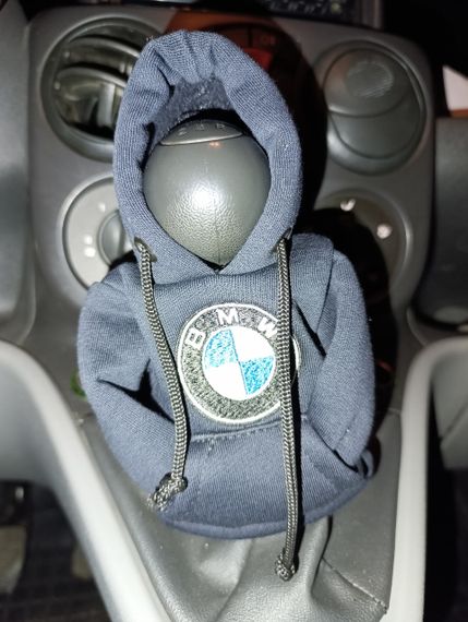 Чехол кофта Худи аксессуар на КПП Car Hoodie БМВ BMW темно-синий подарок автомобилисту 10070