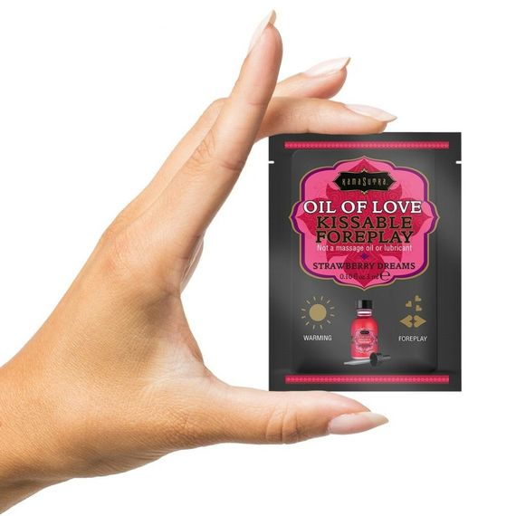 Подарункова листівка з набором Сашетів та Конверт Kama Sutra Same Penis Forever полуничка | Зображення 7