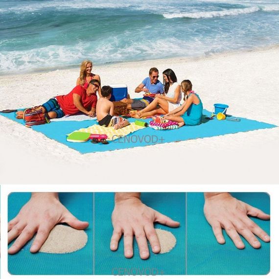 Анти-песок пляжный коврик Sand Free Mat подстилка антипесок,пляжное покрывало | Зображення 1