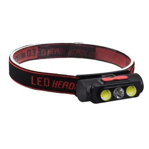 Налобний ліхтар для сантехніка PLD-2119B-XPE+2COB(white+red), Наголовний ліхтар для нічної їзди YM-59 | Зображення 7