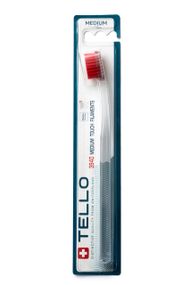 Зубна щітка Tello 3940 Medium, d 0.15mm, червона