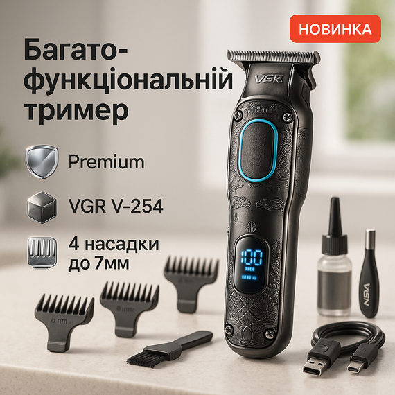 Профі машинка для стрижки волосся VGR, Машинка для окантовки акумуляторна Надійна стрижки SY-92
