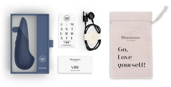 Мінівібратор Womanizer Vibe Dark Blue, 3 авторежими + 10 рівнів інтенсивності | Зображення 6