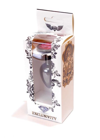 Анальна пробка - Jewellery Dark Silver Plug Pink sexstyle | Зображення 7