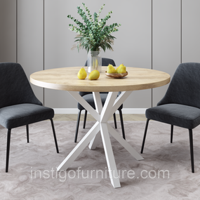 Каркас для столу з металу 750×750mm, H=730mm Білий