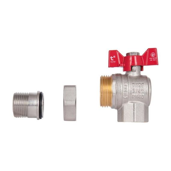 Кран кульовий "Американка" Thermo Alliance Standart кутовий 3/4" ВЗ SD222W20 | Зображення 8