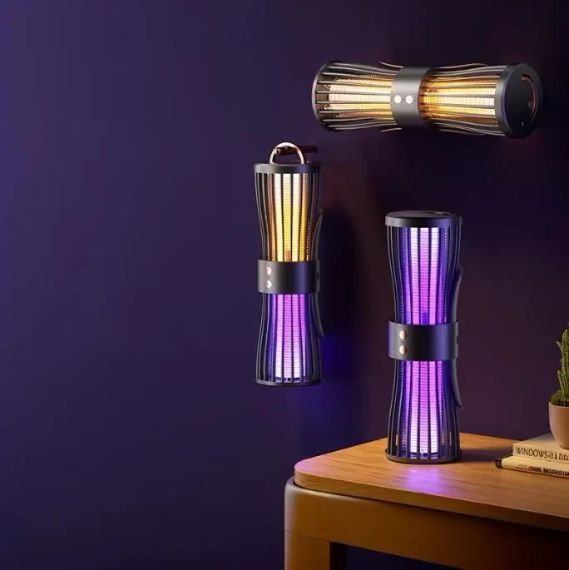 Безшумна лампа-пастка для комарів, нічник, зарядка через USB, LY-936 | Зображення 1