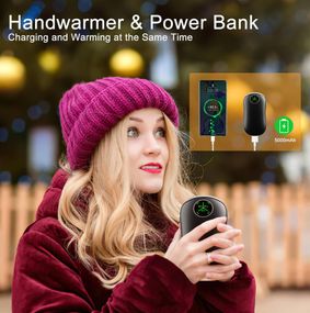 Грелка для рук Power Bank Type-C 2 * 5000 mAh 5V/2A грелка Kternay N2