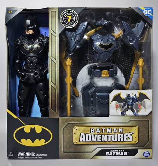 Оригинал DC Comics Batman Adventures Action Figure Бэтмен 30 см игровая фигурка с раскладными крыльями | Зображення 3