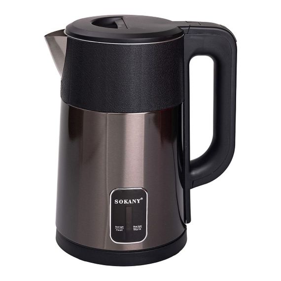 Электрочайник с автоматическим отключением 2.5 л Sokany дисковый бытовой 1500 Вт SK-09017GR | Зображення 2