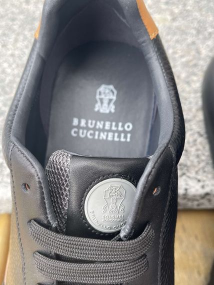 Кросівки Brunello Cucinelli чорний з коричневим | Зображення 7