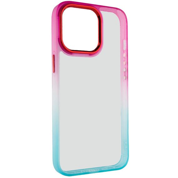Чохол TPU+PC Fresh sip series для Apple iPhone 13 Pro Max (6.7") TPU+PC, Бирюзовый / Розовый