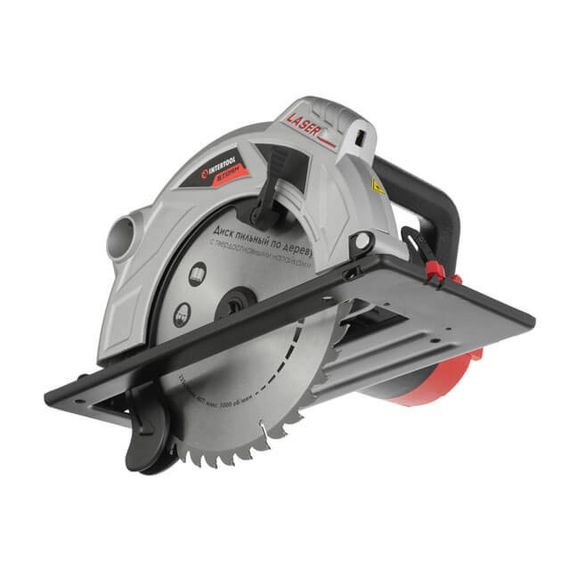 Пила дискова 2000 Вт, 5000 об/хв, кут 90-45, глибина розпилювання 85-56 мм, диск 235*30 мм, 40 зубів, лазер,1 | Зображення 7