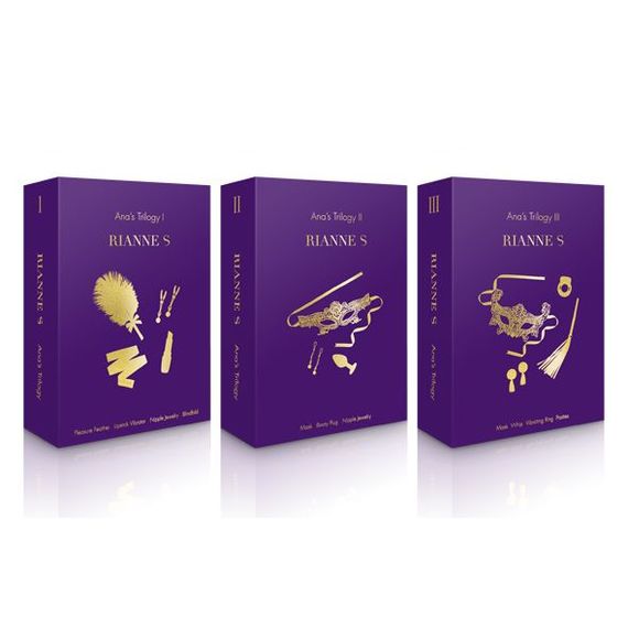 Романтичний подарунковий набір RIANNE S Ana's Trilogy Set I: помада-вібратор, пір'їнка, затискачі дл | Зображення 8