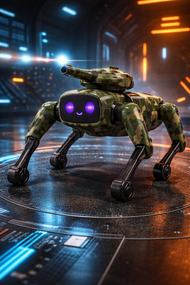 Интерактивный робот-пес, стреляющий шариками орбиз UFT Smart Dog MECH GUARDIAN