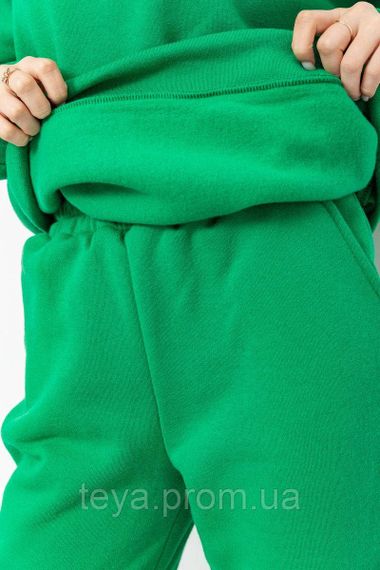 Спортивный костюм женский на флисе, цвет зеленый,  размер L-XL FA_008426 | Зображення 6