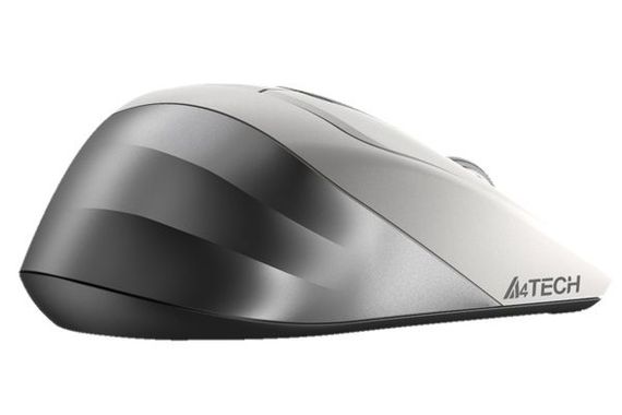 Миша бездротова A4Tech Fstyler FG35,  USB, колір сріблястий + білий | Зображення 2