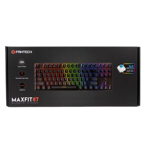 Клавіатура Fantech MAXFIT 87 MK856 Blue Switch LED індикатори чорний (ЦУ-00035126_1498) | Зображення 2