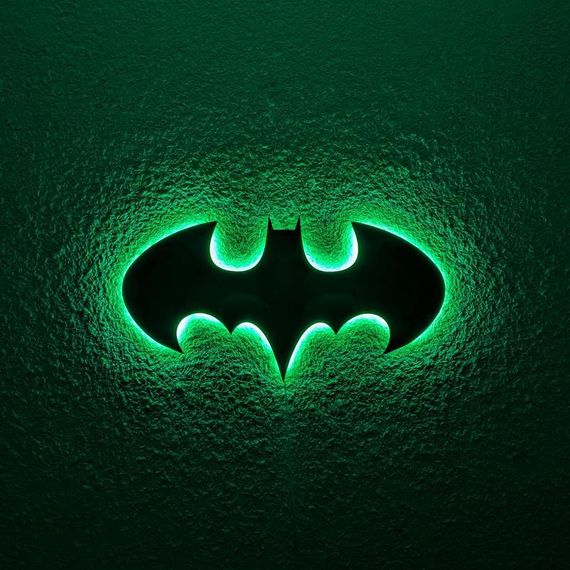 Панно декоративне картина на стіну Бетмен LED підсвітка 500х260 acr-p000149 | Зображення 2