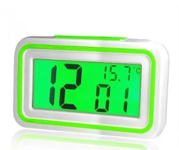 Голосовые часы, будильник UKC KK-9905 TR White/Green