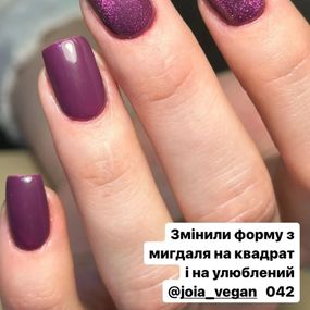 Гель-лак JOIA vegan 042 темно-сливовый, 6 мл