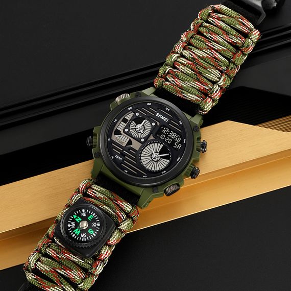 Чоловічий годинник Skmei 2202NCMGN Camo Green | Зображення 5
