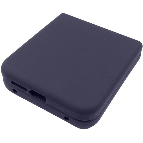 Чохол Foldables Silicone Cover Lakshmi (AAA) для Motorola Razr 50 Ultra Чорний / Black Темно-синій / Midnight blue | Зображення 3